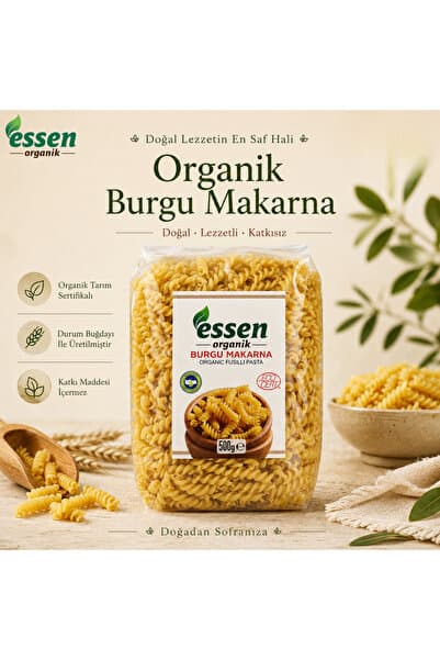 Essen Organik Organik Burgu Makarna 500 gr