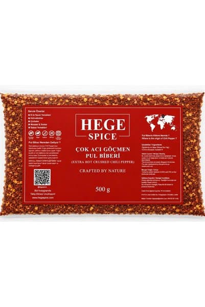 Hege Spice Çok Acı Cayenne Pul Biber 500 gr