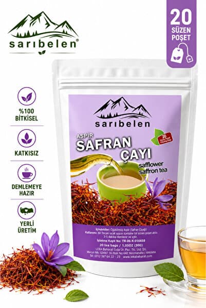sarıbelen Safran Aspir Çayı 20 Süzen Poşet