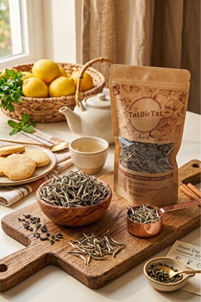 tatbirtatgıda TatBirTat - Saf Beyaz Çay 50 g - En Değerli İlk Hasat ve Yumuşak İçim