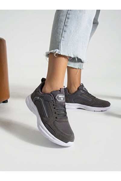 Wand Füme Nefes Alabilen Kumaş Faylon Taban Bağcıklı Sneaker
