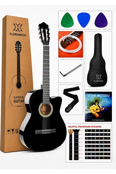 Florancia Kesik Kasa Klasik Gitar Cutaway Klasik Gitar 4 /4 Tam Boy