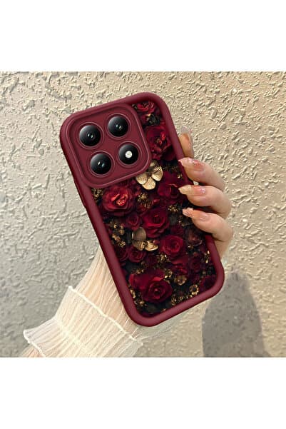 CASEVIBE Mi 14T Uyumlu Çiçek baskılı, lensi tamamen koruyan telefon kılıfı