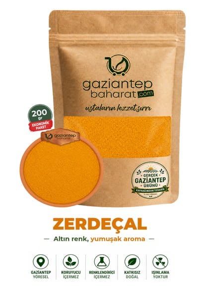 Gaziantep Baharat Zerdeçal Toz 200gr