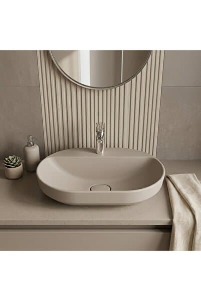 KALE Zero 2.0 60x40 cm Mat Vizon Yarı Gömme Oval Lavabo