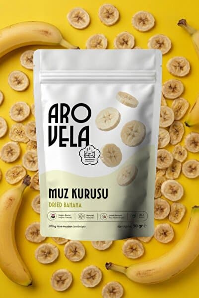 Arovela Arøvela - Jeotermal Kurutma Muz Kurusu 50 g / Geothermal Drying Banana 50 g