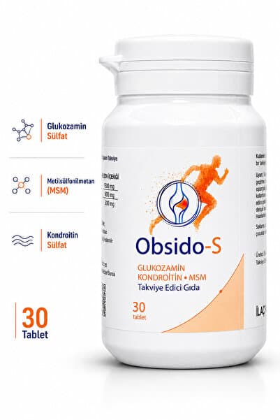 Obsido-S Obsido‑S Glukozamin Kondroitin MSM İçeren Takviye - 30 Tablet
