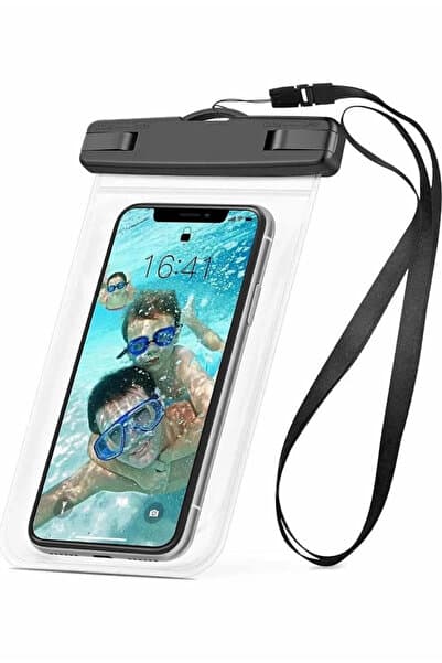 KVK PRİVACY Su Geçirmez Telefon Kılıfı Waterproof Tüm Telefonlara Uyumlu Deniz Havuz Yağmur Korumalı Boyun Askılı Şeffaf Kılıf