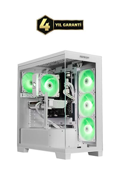 MONSTER Tulpar TD3 V3.4.2 Intel Core Ultra 5 225F H810 Anakart 16 GB RAM 1 TB SSD RTX 5060 Windows 11 Masaüstü Oyun Bilgisayarı - Beyaz