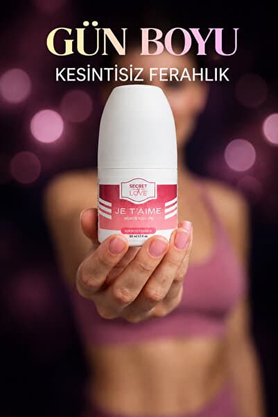 SECRET OF LOVE Je T’aime Women Roll-On Kadın Deodorant 50 ml Gün Boyu Ferahlık