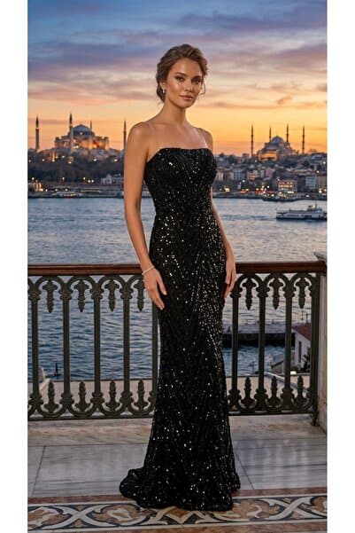 melisa as moda özel dikim abiye pulpalet boncuk işlemeli