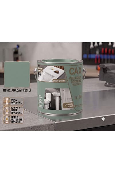 caxcolors CAX Dayanıklı Özel Yüzey Boyası 1 L - Su , Nem ve Isı Dayanımlı Fayans & Lavabo Boyası