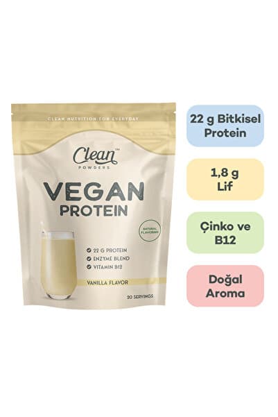 Clean Powders Vegan Protein 600 gr - Vanilya