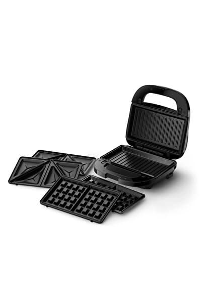 Philips 5000 Serisi 750 W Sandviç ve Waffle Makinesi 3 Set Plakalı Mükemmel Kızartma Performansı HD2350/80