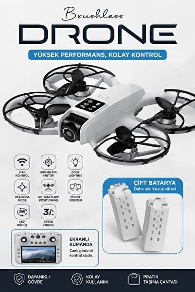 WUNİT R3 Ekranlı Kumanda Drone HD Kamera Çift Batarya Aktif Tüm Özellikler WİFİ
