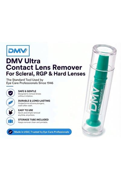 DMV Ultra Sert Lens Çıkarma Aparatı 3'lü Ekonomik Paket – Scleral & RGP Vantuz (Mavi)