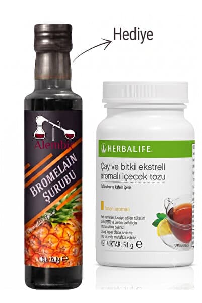 Herbalife Limon Aromalı 51 gr Küçük Çay (Alembic Bromelain Hediyeli)
