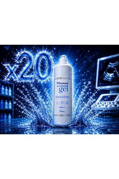 wicromed 20 Adet – EKG, EEG, EMS, Epilasyon Jeli, Ultrason Jeli 1000ml
