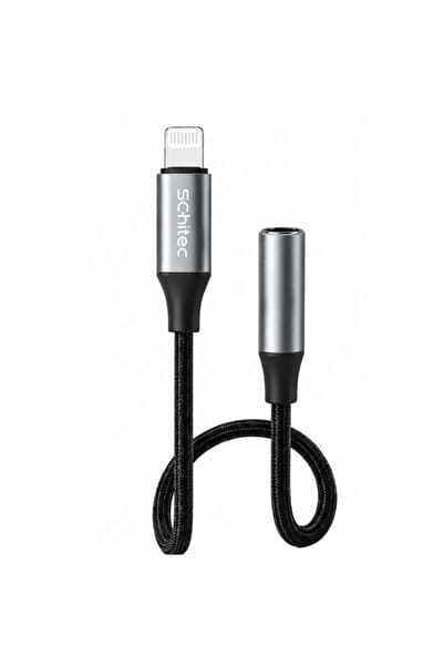 schitec Lightning to 3.5mm AUX Dönüştürücü 10cm Siyah HG/AXT-01