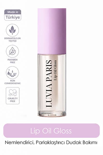 Luvia Paris Vanillia Lip Oil Gloss Nemlendirici , Parlaklaştırıcı & Dolgunlaştırıcı Simli Vanilyalı Dudak Yağı 5 ml