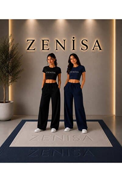 ZENİSA SİYAH+LACİVERT 2'Lİ EŞOFMAN ALTI BOL PAÇA RAHAT KALIP TER TUTMAYAN KUMAŞ ÖZELLİĞİ