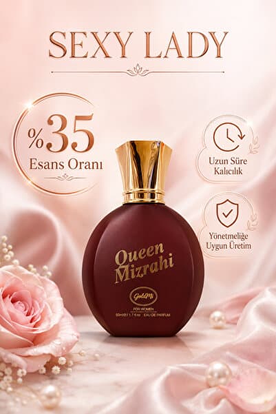 GoldMi Queen Mizrahi - Sexy Lady 50 ML Edp Kadın Parfüm %35 Esans Yüksek Kalıcılık Etkili Çekicilik - Kokun Konuşur Tanırlar Seni