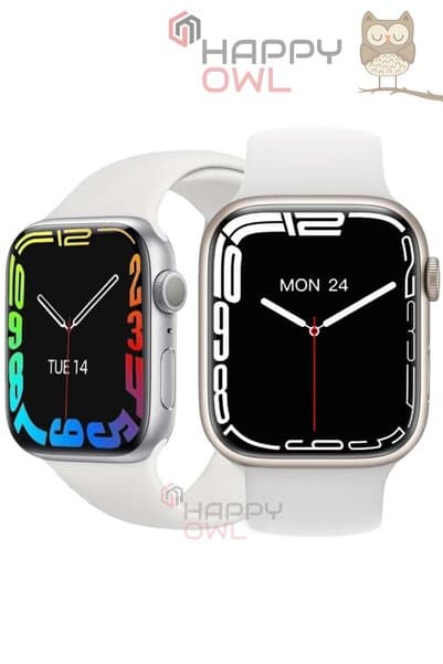 Happy Owl Akıllı Saat – Dokunmatik Ekran, Nabız Ölçer, Adım Sayar, Bluetooth Uyumlu