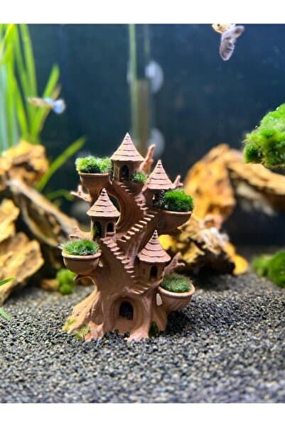 3D TROİA PRİNT MOSS EVİ AKVARYUM DEKORU (MOSS DAHİL DEĞİLDİR.)