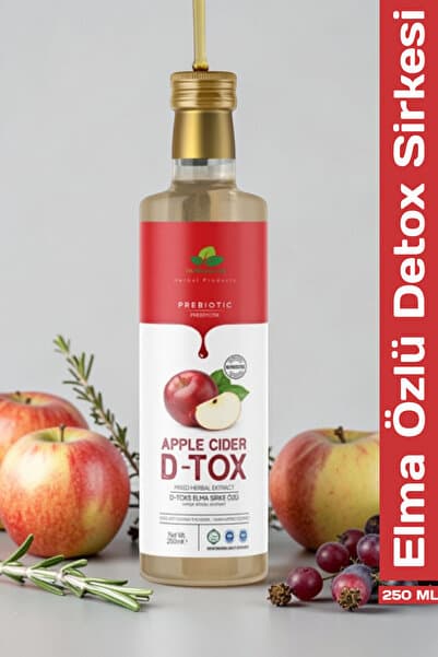 DRNATURAL Elma Özlü Ballı Detox Sirkesi 250 Ml Doğal Fermente ve Katkısız