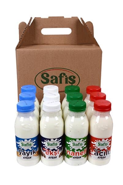 Safiş Ayran 275 ml Tam Yağlı Karışık 12 Adet