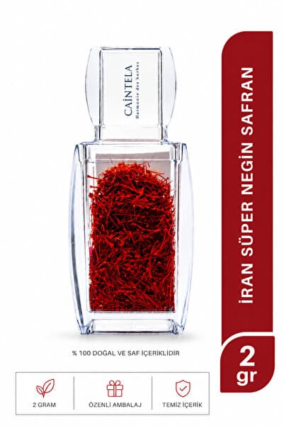 caintela İran Safranı Süper Negin 2 Gram (Crocus sativus)