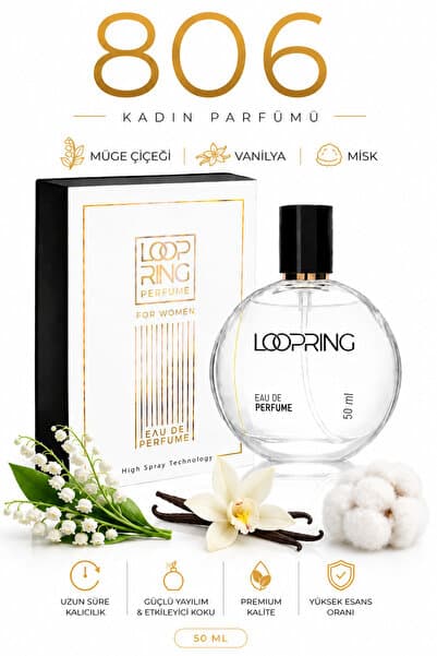 Loopring Perfume 806 Hypnotic Elixir Kadın Parfüm 50 ML Yoğun Pudramsı Kalıcı EDP