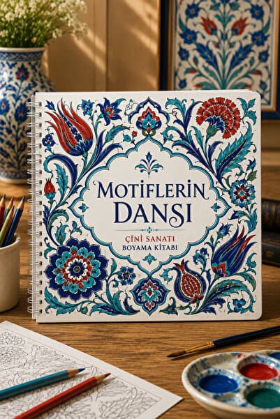 Z&R CRAFT Çini Sanatı Boyama Kitabı Motiflerin Dansı – Geleneksel İznik Motifleri Yetişkin Boyama Kitabı 35 Görsel