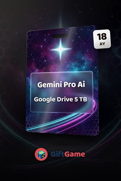 Google Gemini Pro 18 Ay + 5 TB Drive Depolama - Aile Daveti Değildir - Hesaba Tanımlanır