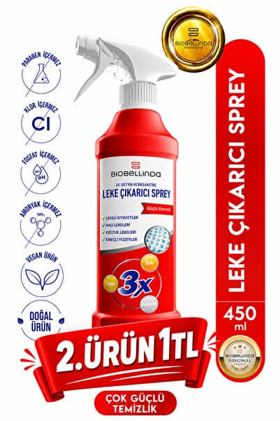 3x Ultra Konsantre Leke Çıkarıcı Sprey 450 ml