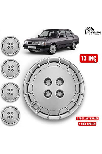 YONGA OTO AKSESUAR TOFAŞ ŞAHİN 13 İnç Jant Kapağı 4'lü Set Gümüş
