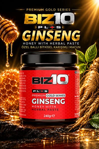 Biz10 Plus Ginseng, Maca Extract, Tribulus Terrestris, Çakşır Otu, Panax Içeren Kuvvet Bitkisel Karışımlı Macunu 240 gr