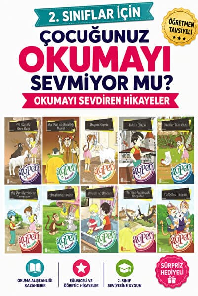 Ata Yayıncılık 2.Sınıf Okumayı Sevdiren 10 lu Hikaye Seti 2 (32sayfa)