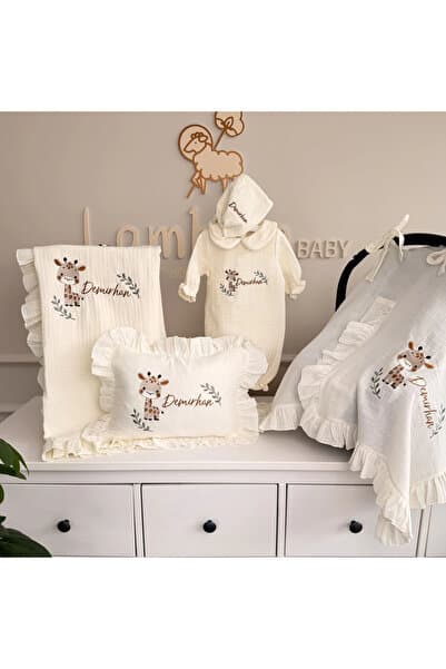 lambkin Bebe Yaka Tulum-Yastık- Battaniye-Puset Örtüsü