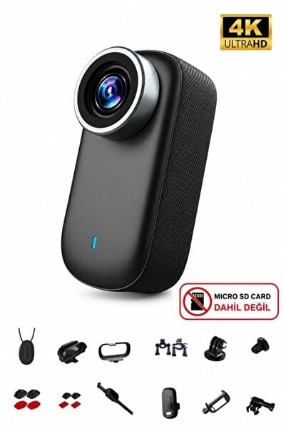 maetheus M11 Mini 4K Ultra HD WiFi Aksiyon Kamerası Geniş Açılı 1.5'' Ekranlı Manyetik Spor Kamerası