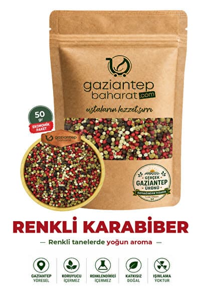 Gaziantep Baharat Renkli Karabiber 50 gr