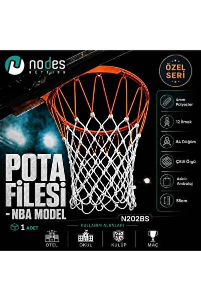 Nodes Basketbol Pota Filesi - Profesyonel - Nba Model - 2 Renk - 1 Adet