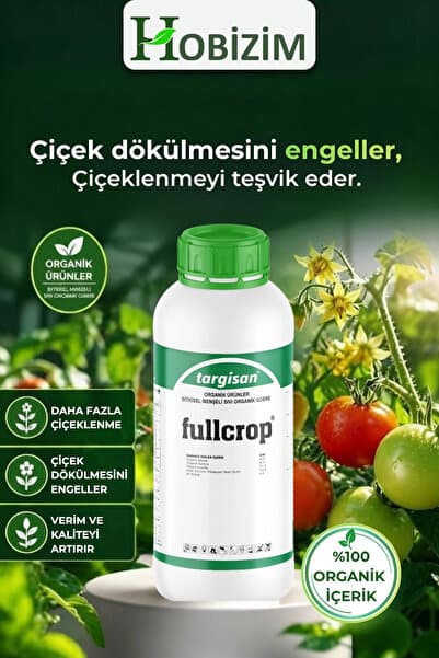 FullCrop Organik Bitki ve Çiçek Gübresi - Çiçek ve Kök Geliştirici - 1 LT