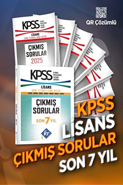 KR Akademi Yayınları KPSS Genel Yetenek Genel Kültür Çıkmış Sorular Son 7 Yıl Kitapçıkları