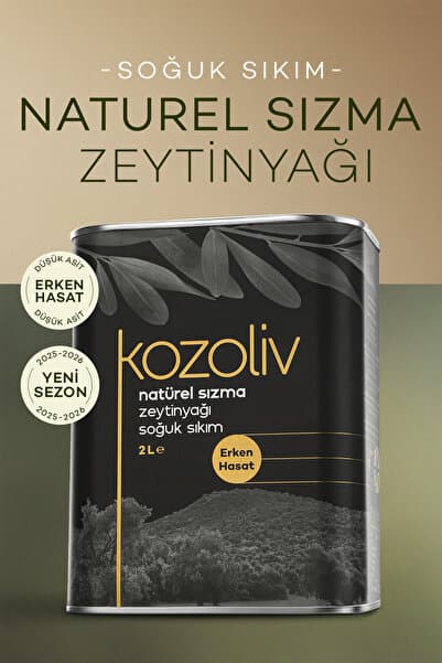 2025-26 Yeni Sezon Erken Hasat Soğuk Sıkım Zeytinyağı 2 LT