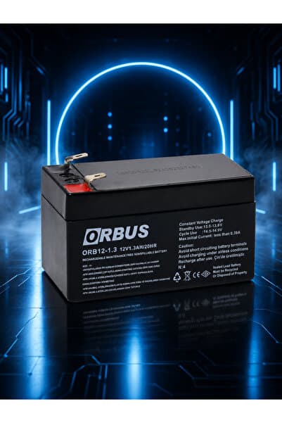 ORBUS 12 Volt 1.3 Amper 98*45*50 Mm-510 gram Akü