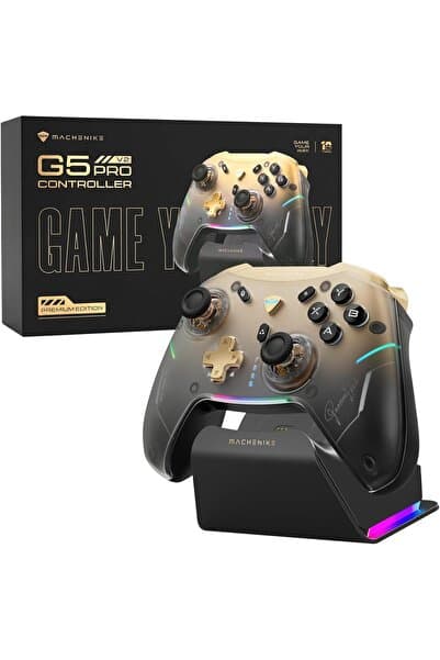 Machenike G5 Pro V2 Premium Kablosuz Oyun Kolu Optik Joystick Hall Trigger 1000Hz