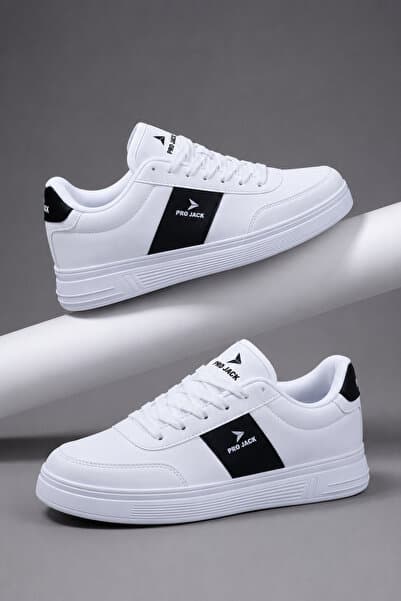 PRO JACK Beyaz Siyah Günlük Ortepedik Sneaker Erkek Spor Ayakkabı - PJ732
