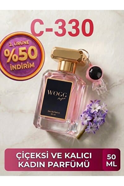 WOGG PARFÜM Loveee C-330 Kadın Parfümü 50 ML EDP – Çiçeksi, Kalıcı ve Zarif Koku | Yaz Parfümü