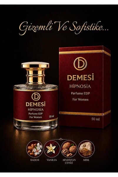 DEMESİ HİPNOSİA EDP Kadın Parfüm 50 ml Kalıcı Vanilya-Amber-Misk Oryantal Koku